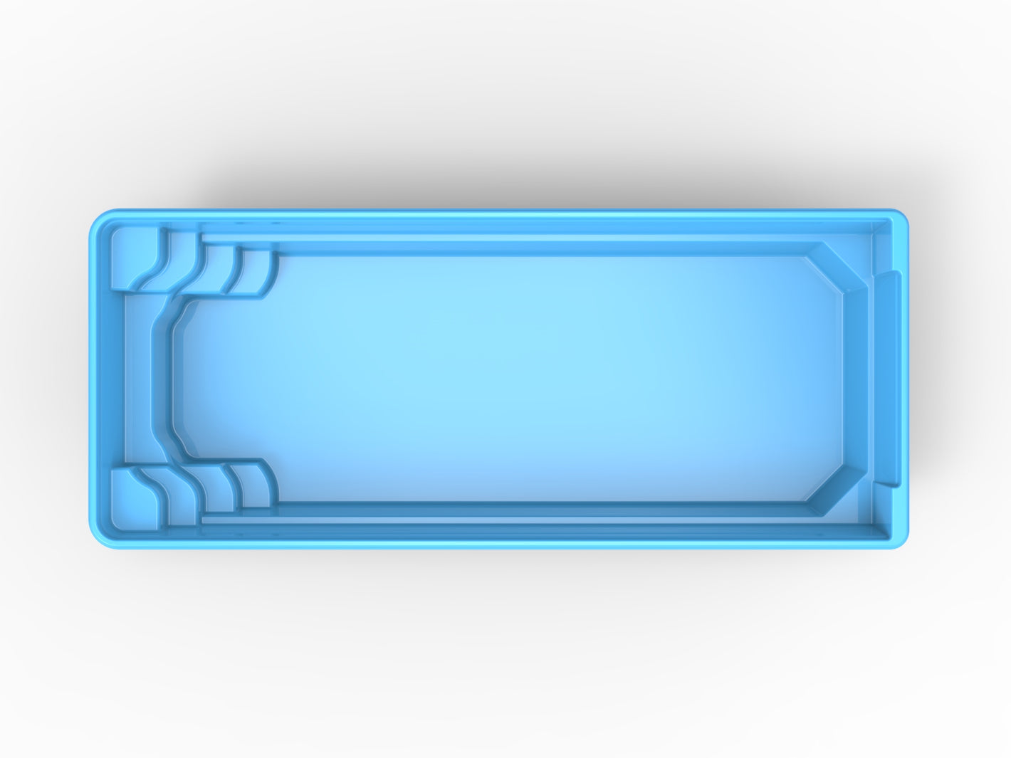 Glasfiberpool Malgomaj 8,00m x 3,75m x 1,50m