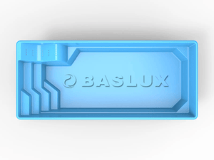 Glasfiberpool Saggat 8,00m x 3,50m x 1,50m