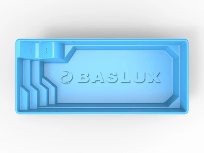 Glasfiberpool Saggat 8,00m x 3,50m x 1,50m