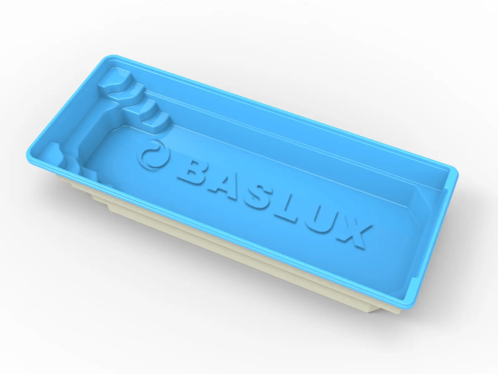 Glasfiberpool Dellen 6,20m x 3,75m x 1,50m