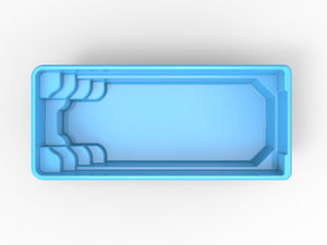 Glasfiberpool Näkten 7,00m x 3,10m x 1,50m