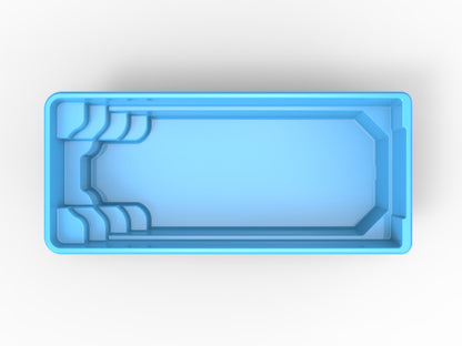 Glasfiberpool Näkten 7,00m x 3,10m x 1,50m