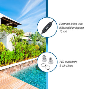 Poolex Nano Action 3 kW – Poolvärmepump för ovanmarkspool upp till 21 m³