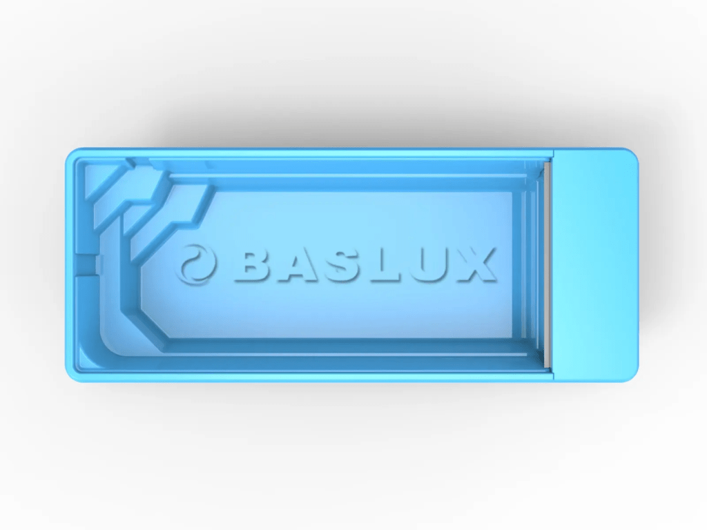 Glasfiberpool Storvindeln 7,80m x 3,20m x 1,50m