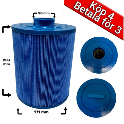 4-Pack spafilter Microban till Artesian, Garden spas, Master Spa, Trademax, Vita Spa 50ft