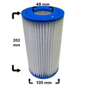 4-Pack Spafilter modell Intex A passar även Folkpool 5ft