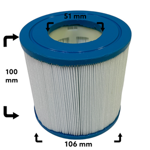 4-Pack spafilter till Coast Spas, Fonteyn Spas, Lay-Z-spa, PDC Spas, Skånska byggvaror 10ft