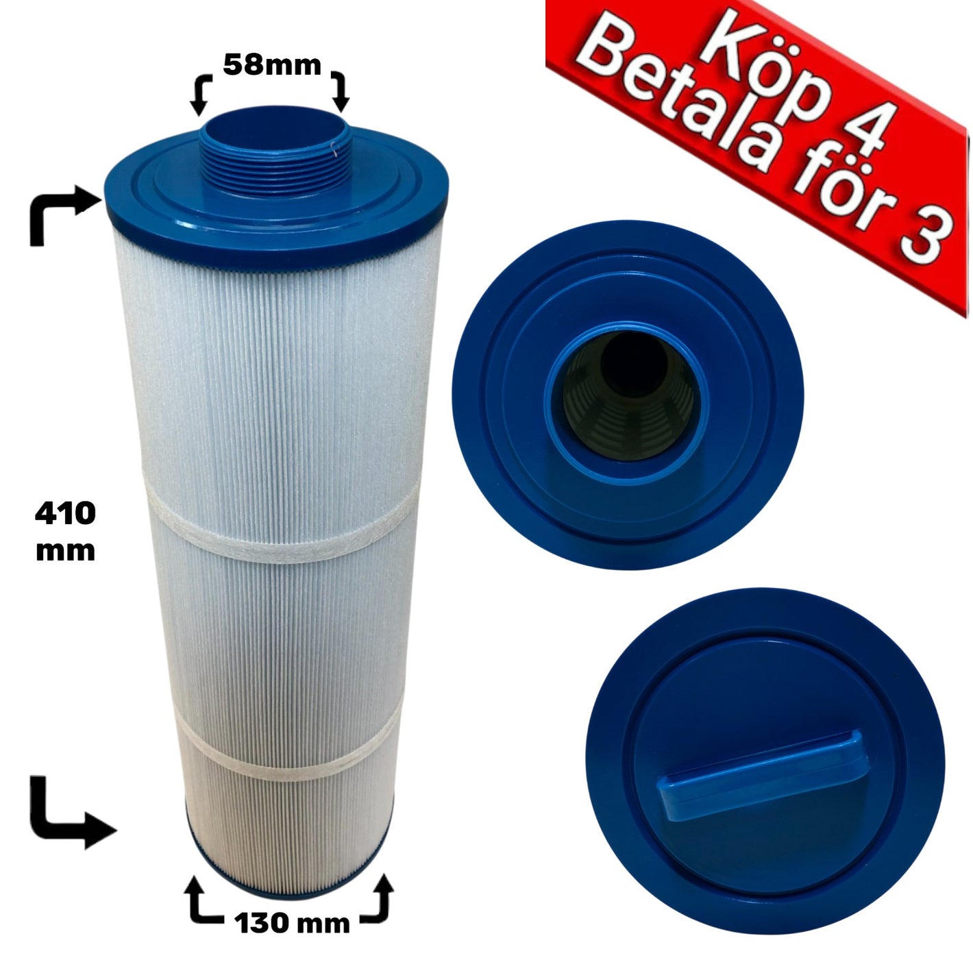 4-Pack Spafilter till Cal Spa, Marquis 60ft