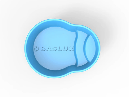 Glasfiberpool Mälaren 3,00m x 2,35m x 0,80m