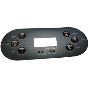 Etikett till Kontrollpanel Balboa TP600 6 knappar jets/ blower/ flip/ warm/ light/ cool