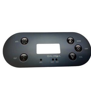 Etikett till Kontrollpanel Balboa TP600 5 knappar jets/ flip/ warm/ light/ cool
