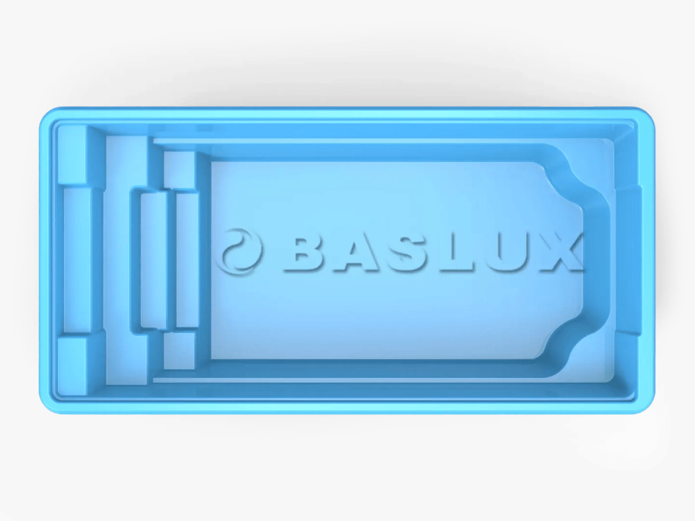 Glasfiberpool Hornavan 7,50m x 3,15m x 1,50m