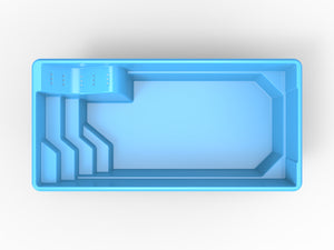 Glasfiberpool Runn 6,30m x 3,10m x 1,50m