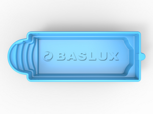 Glasfiberpool Ljusnan 7,90m x 3,20m x 1,55m