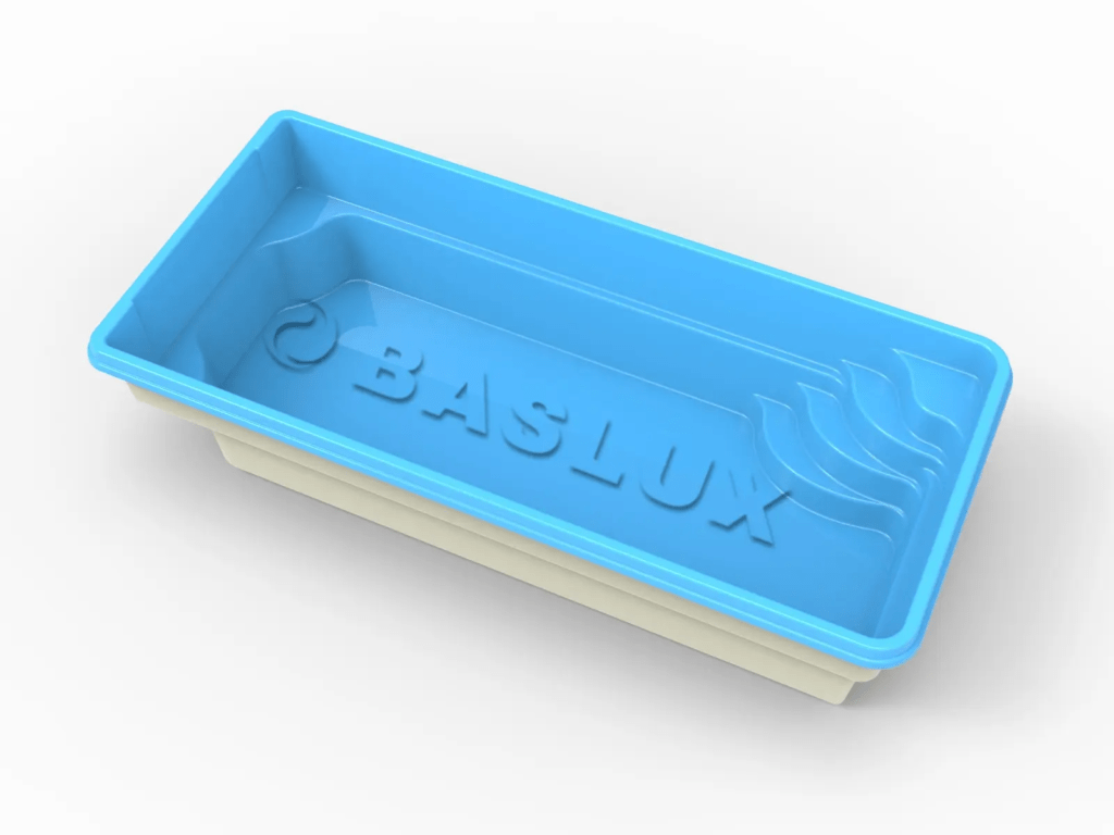 Glasfiberpool Fegen 6,50m x 3,00m x 1,50m