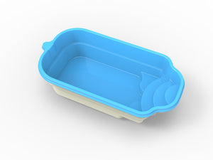 Glasfiberpool Siljan 5,00m x 2,70m x 1,30m