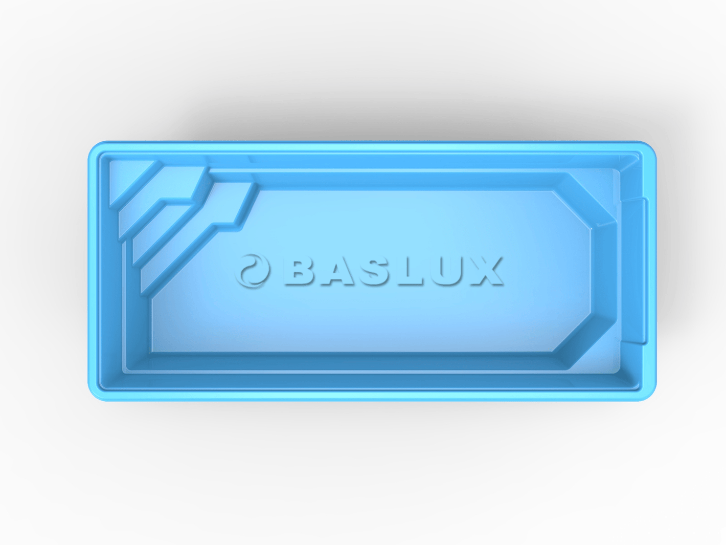 Glasfiberpool Dellen 7,00m x 3,22m x 1,50m