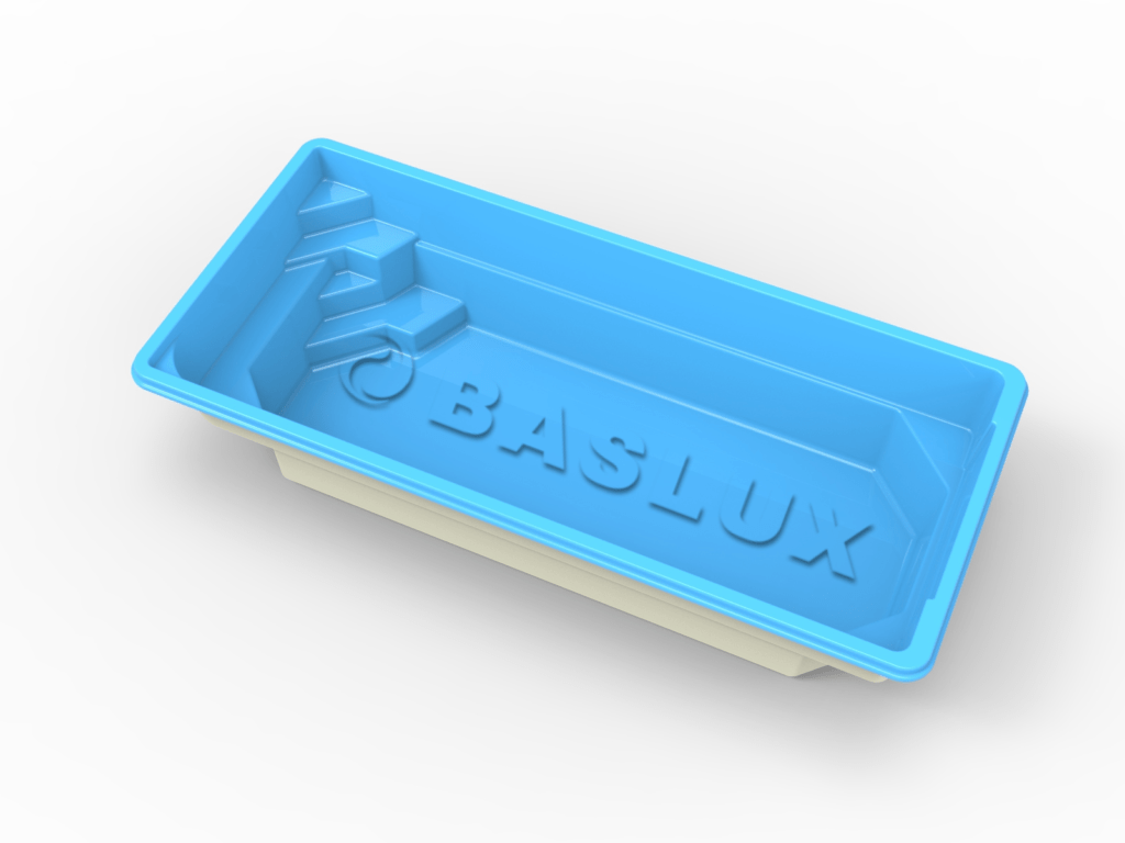 Glasfiberpool Lillsjön 8,00m x 3,22m x 1,50m