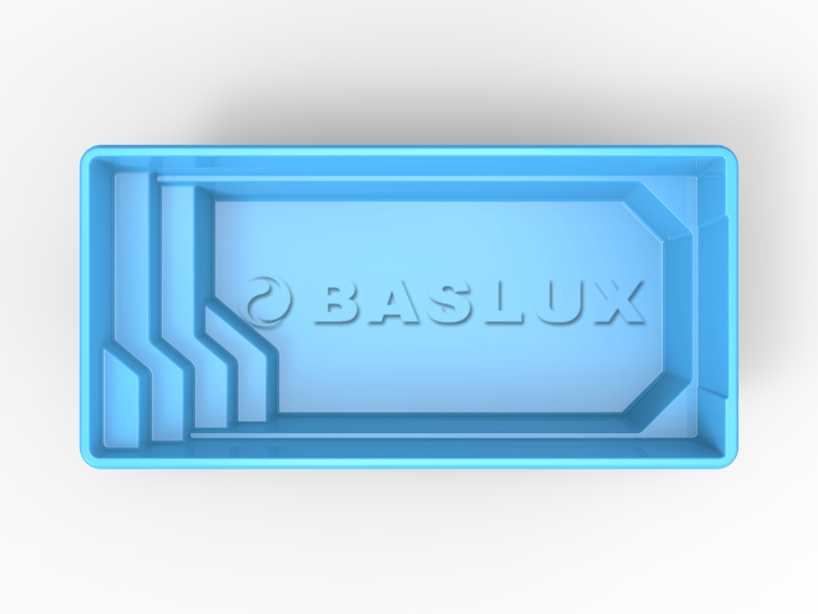 Glasfiberpool Vombsjön 6,30m x 3,10m x 1,50m