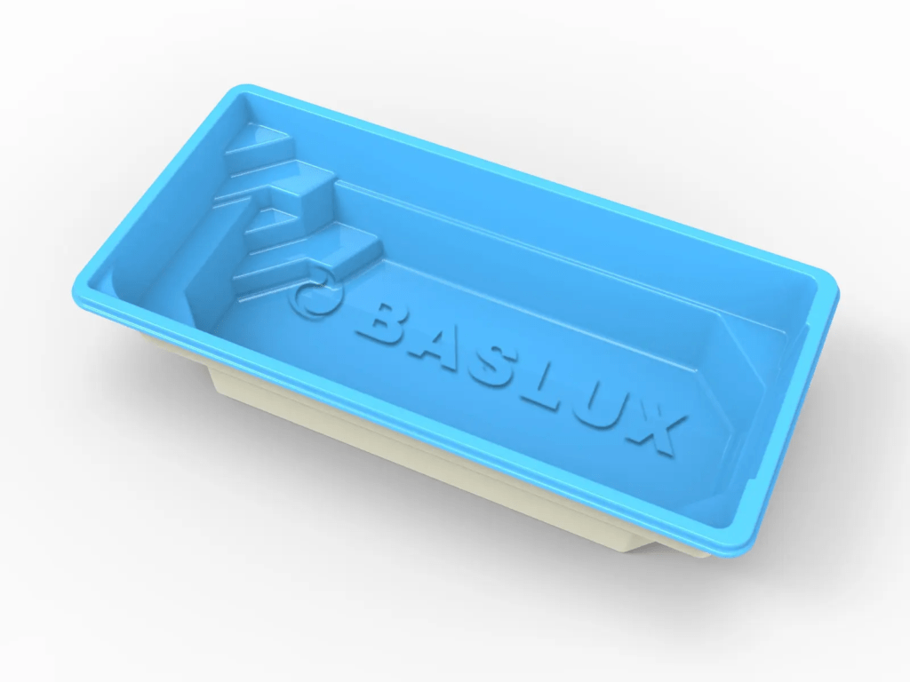 Glasfiberpool Glan 7,00m x 3,10m x 1,35m