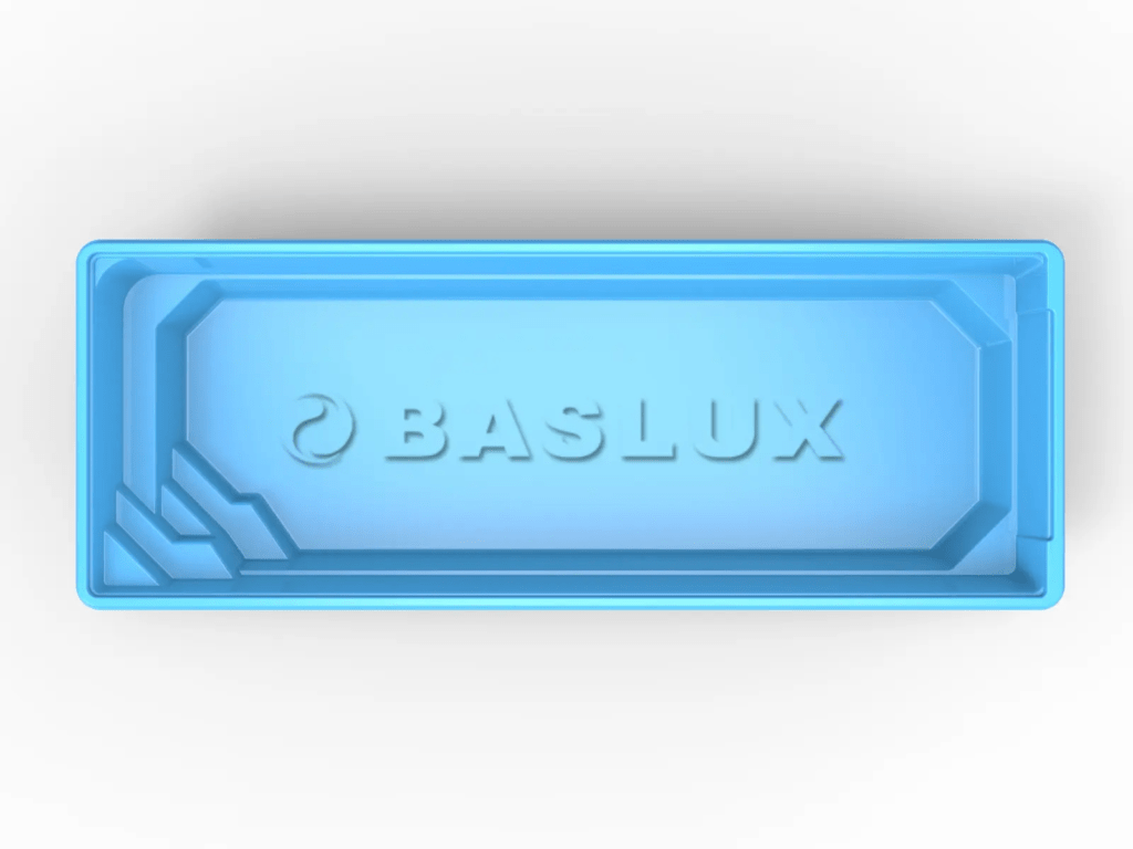 Glasfiberpool Bysjön 10,00m x 3,75m x 1,50m