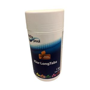 Activ Pool Klor LongTabs 20g 1kg, Långsamklor tabletter