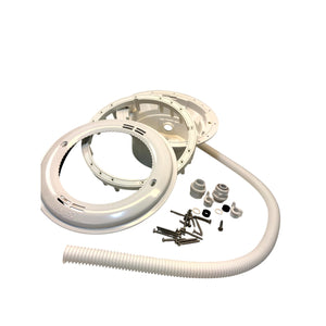 Poolbelysning Nisch CERTIKIN vit med flexrör, packning för liner och skruvar (lampa köps separat)