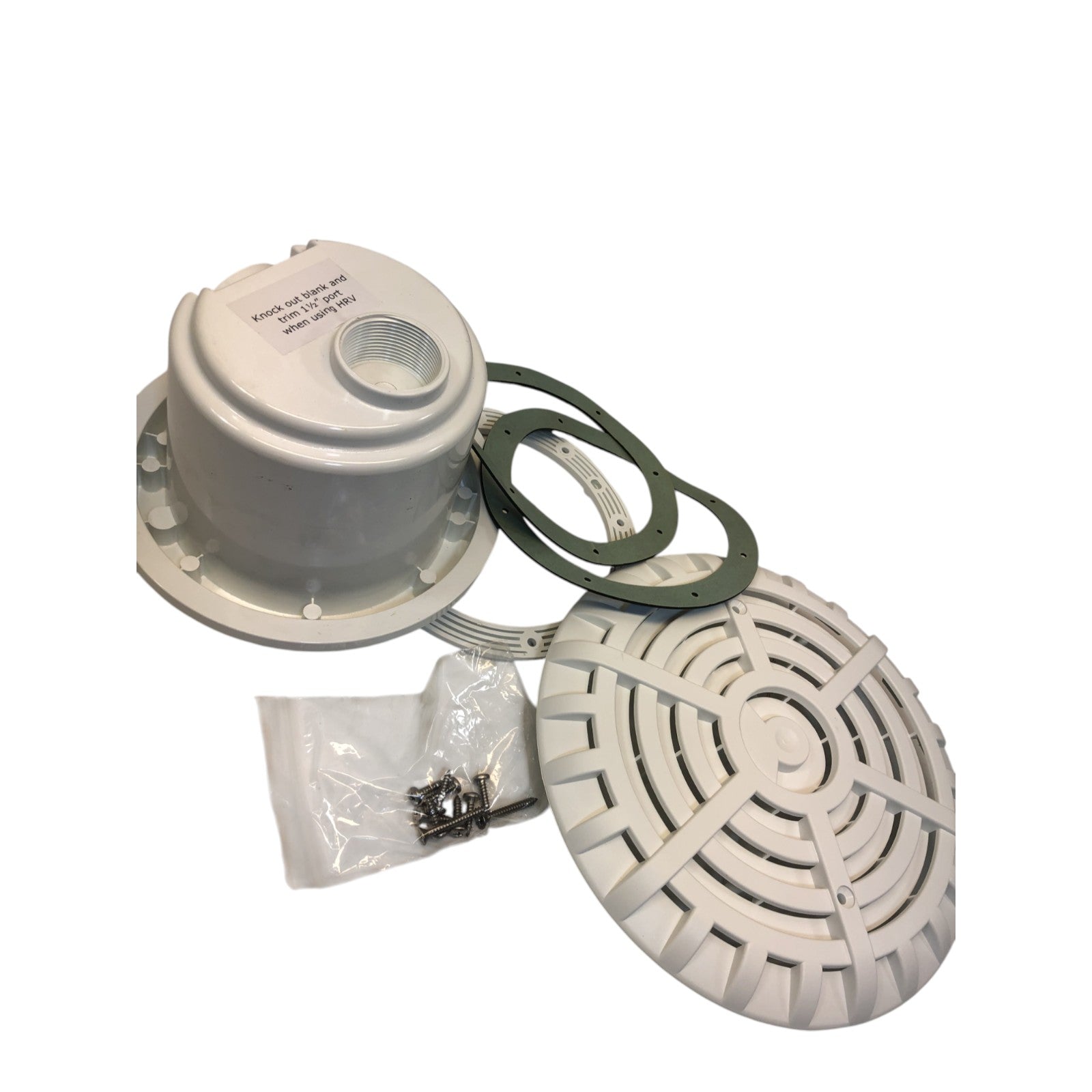 Galler till bottenavlopp Certikin Vortex HD33 Vit