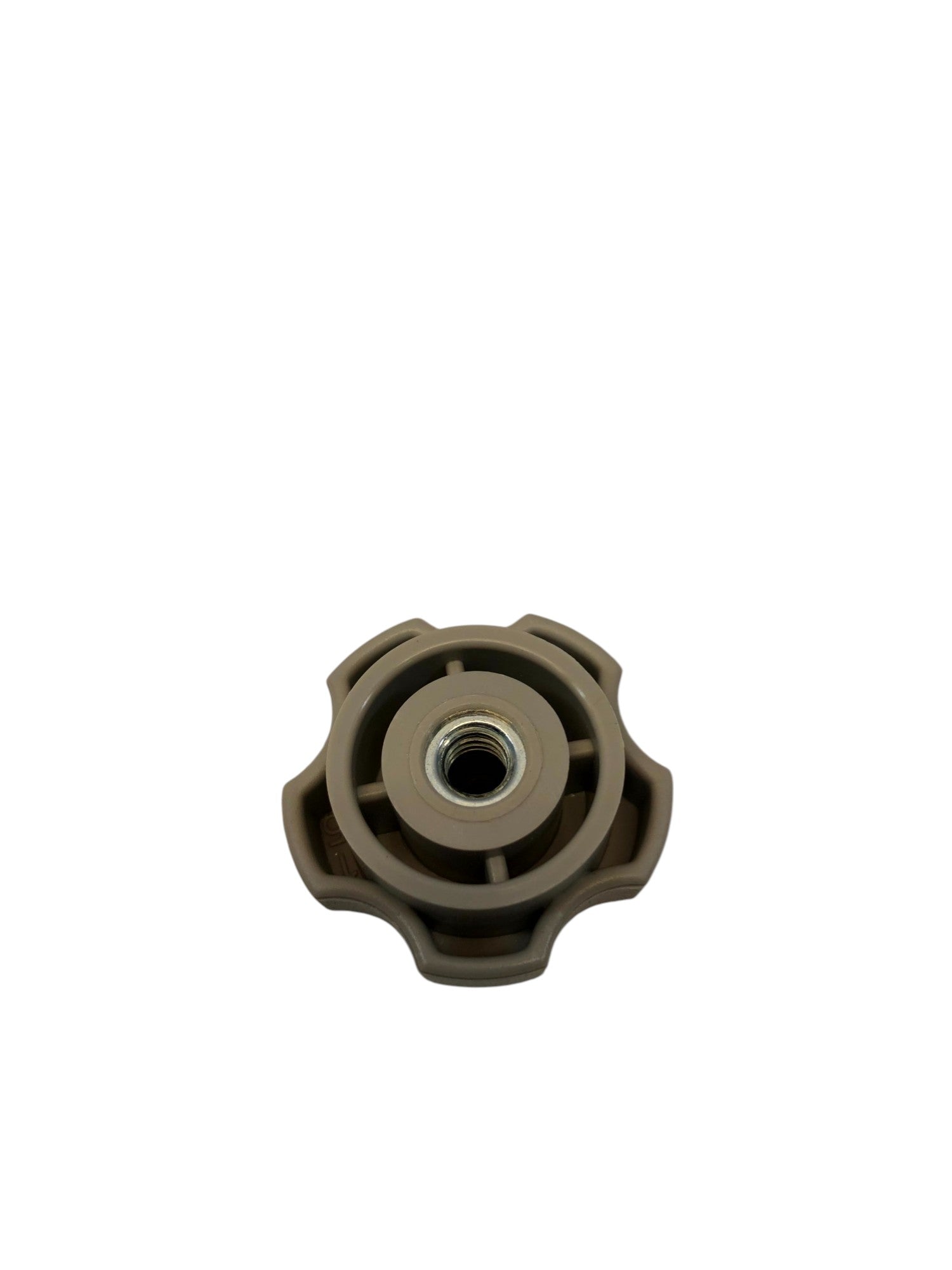 Knopp-Mutter med gänga 1-4"-20 SS nylon skruvtyp 5-stjärnig form Grå (1)