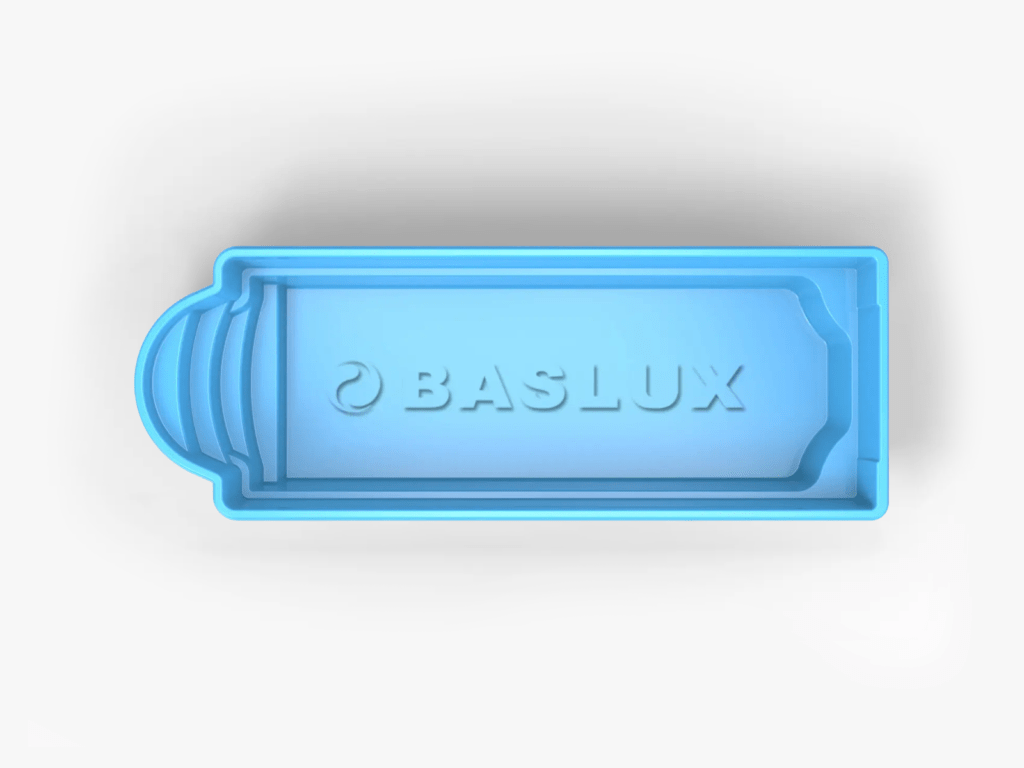 Glasfiberpool Tisaren 6,90m x 3,20m x 1,55m