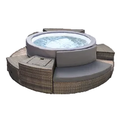 NetSpa Vita Premium 6 personer semi-rigid spa med møbler
