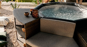 NetSpa Octopus 4–6 Personer Semi-Rigid Spa med Möbler & Omramning