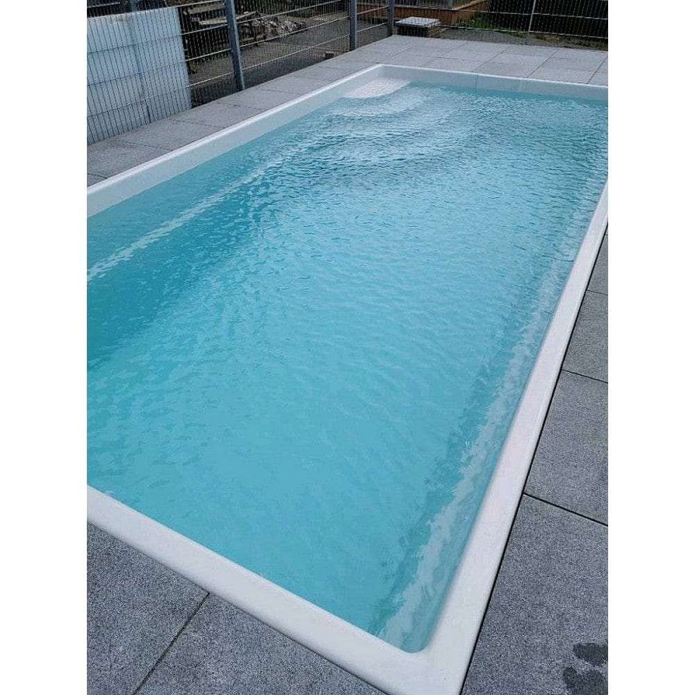 PoolExperten Glasfiberpool Utö Paket 5x3m / Vit SKU POE-BPU503015-V EAN