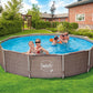 Ovanmarkpool Swing Pools med stålram - 3.05m x 76cm, Vävd design (dubbel rotting)