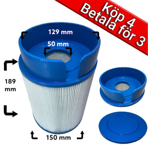 4-pack Spafilter som passar b.la. Softub spabad efter 2010, 30ft