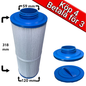 4-pack Spabadsfilter som passar till b.la. Jacuzzi J465, J470, J480 för 2012 Köp 4 för 3